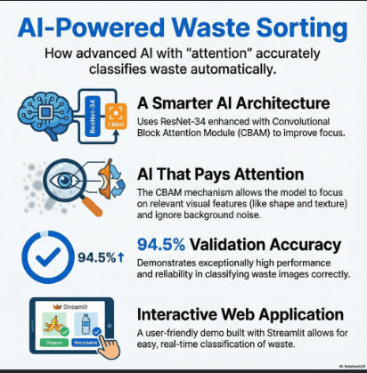 How AI Learns to "Pay Attention" to Sort Recycling with 94.5% Accuracy